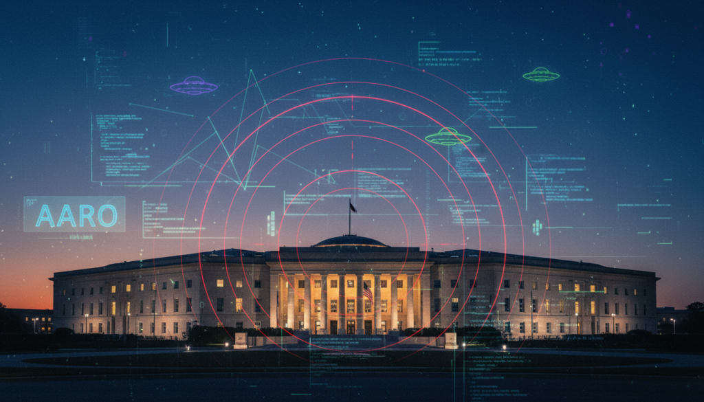Pentágono, AARO, UAP, segurança aeroespacial, inteligência de defesa, análise de dados, radar, fenômenos anômalos