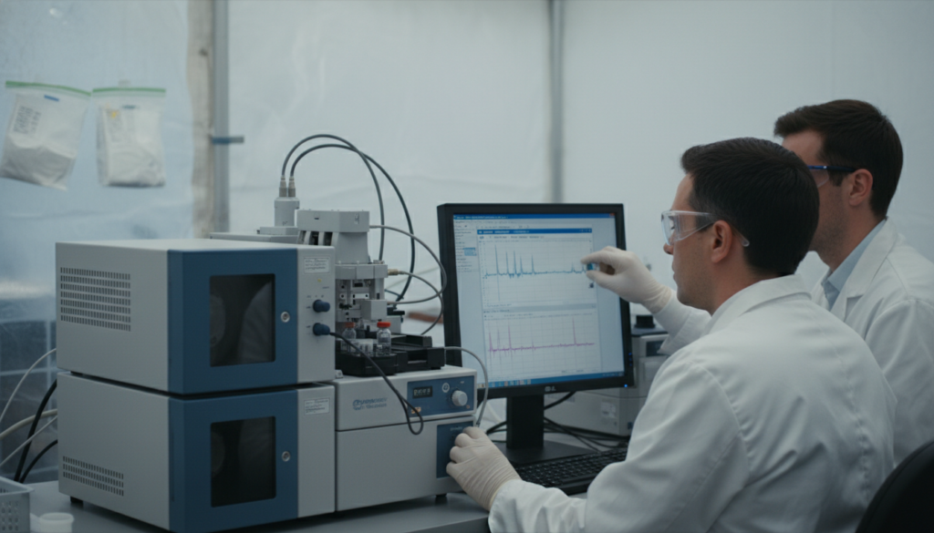 Laboratório de análise química de gases, cromatógrafo de massa, UAP, vestígios anômalos, investigação científica de fenômenos aeroespaciais