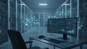 Infográfico de blockchain com dados de UAP, radar e gráficos de análise forense, simbolizando segurança e integridade documental na ufologia.