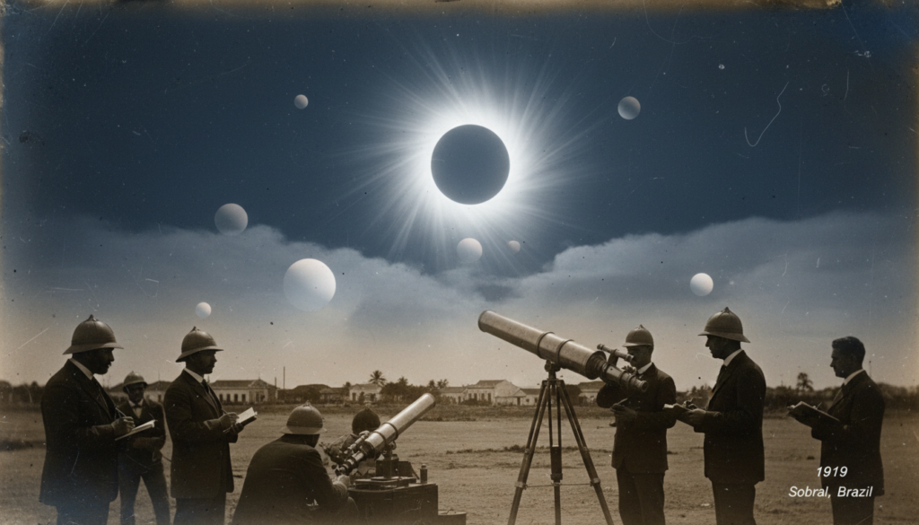 Eclipse solar 1919 Sobral UAP, fenômeno aéreo não identificado Ceará, história ufologia Brasil