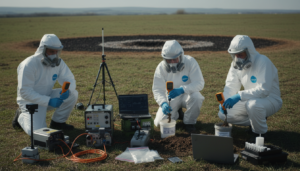 Investigação de radiação ionizante em local de pouso de UAP