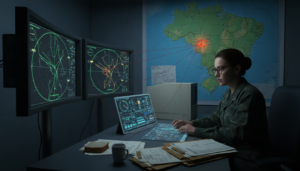 Analista militar investigando UAP em Feira de Santana 1995