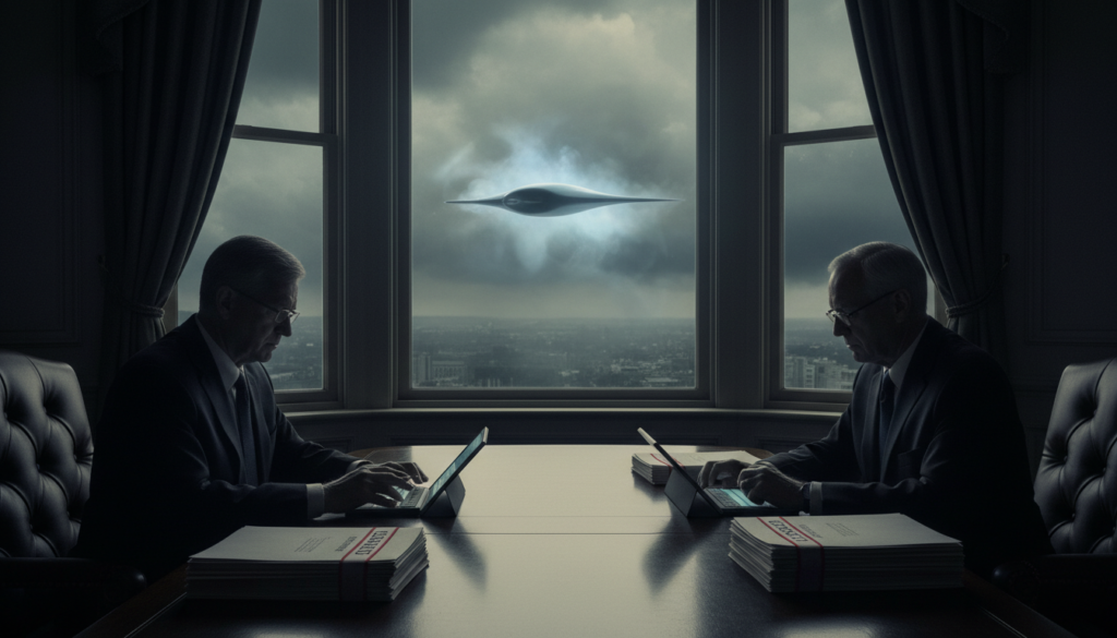 Senadores Marco Rubio e Chuck Schumer discutindo pauta UAP no Congresso, documentos classificados, segurança aeroespacial