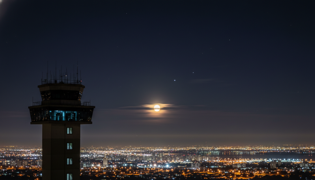 Luzes em Porto Alegre 2022, torre Salgado Filho, UAP, fenômeno aeroespacial, controle de tráfego aéreo