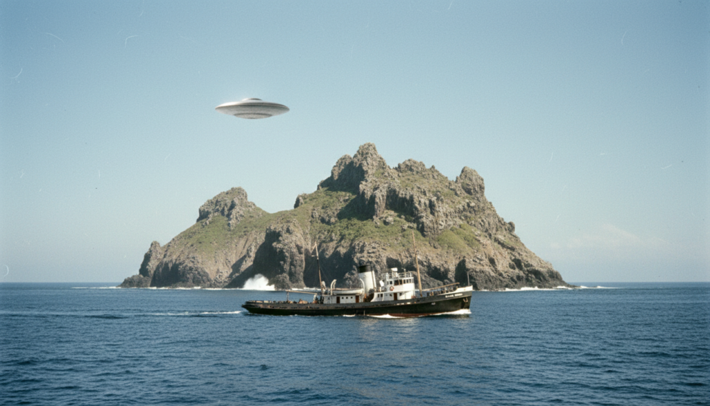 Rebocador Trindade UAP 1958, fenômeno aéreo não identificado, Marinha do Brasil, Almirante Saldanha, caso ufológico técnico