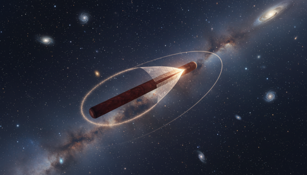 Oumuamua, objeto interestelar, vela solar, Avi Loeb, sonda tecnológica, anomalia orbital, espaço