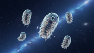 Tardígrado em vácuo espacial, astrobiologia, extremófilo, criptobiose, sobrevivência espacial
