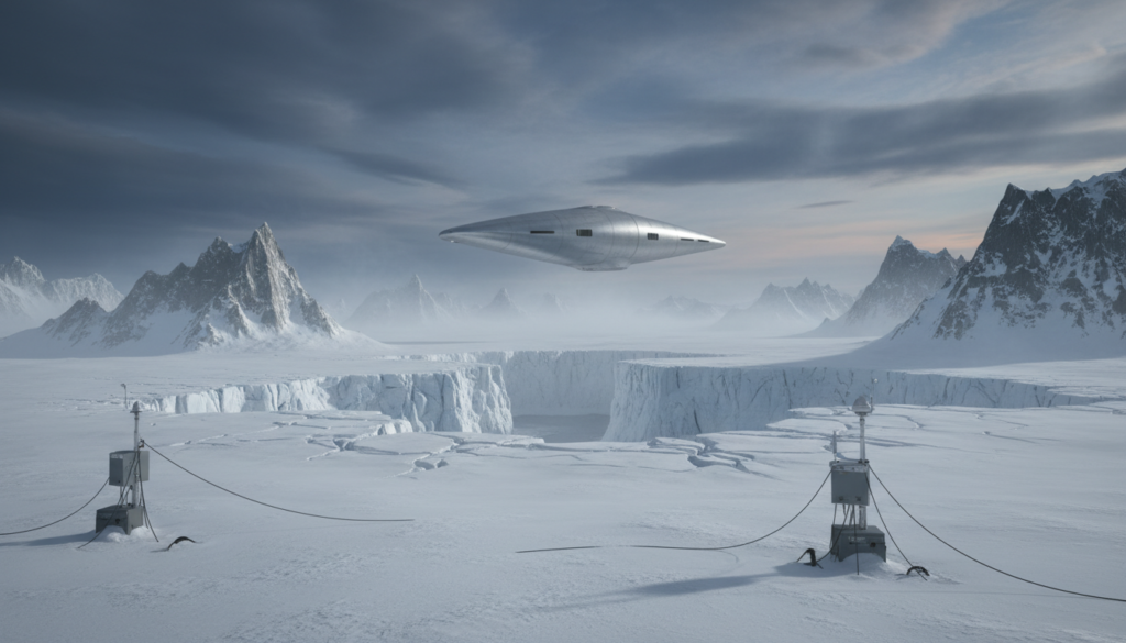 Fenômeno Anômalo Antártida, UAP polar, tecnologia não identificada, base militar Antártica, pesquisa aeroespacial
